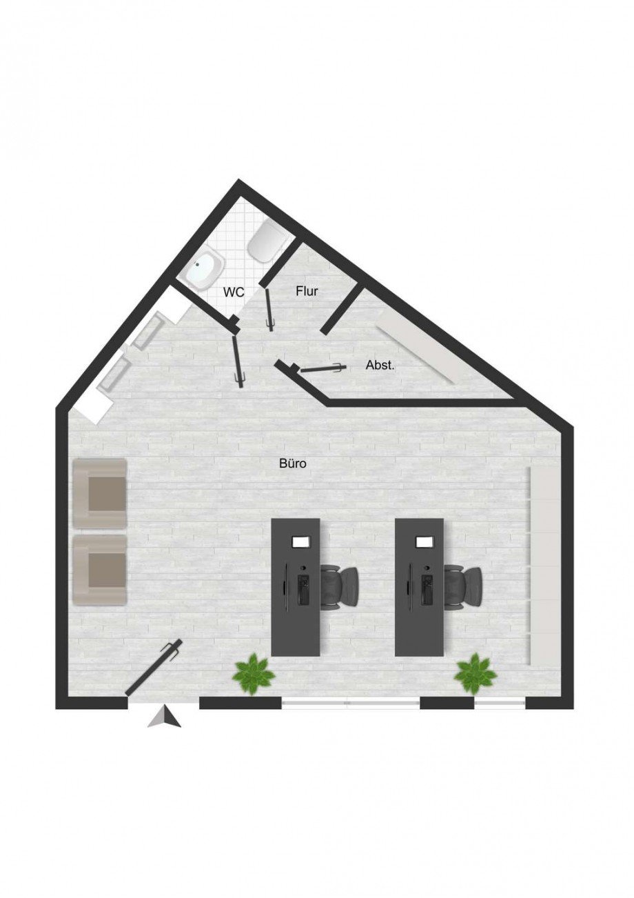 Grundriss B�ro / Praxis Soest