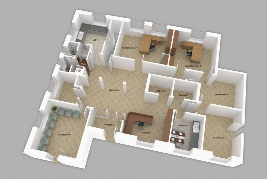 Grundriss Praxis Ascheberg