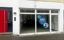 Au�enansicht klein Ladenlokal in zentraler Innenstadtlage zu vermieten