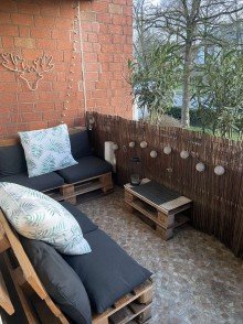 Loggia Helle 2-Zimmer-Wohnung mit zwei Balkonen