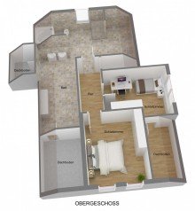 Grundriss  OG Gem�tliches Einfamilienhaus mit weitl�ufigem Garten und Entwicklungspotenzial