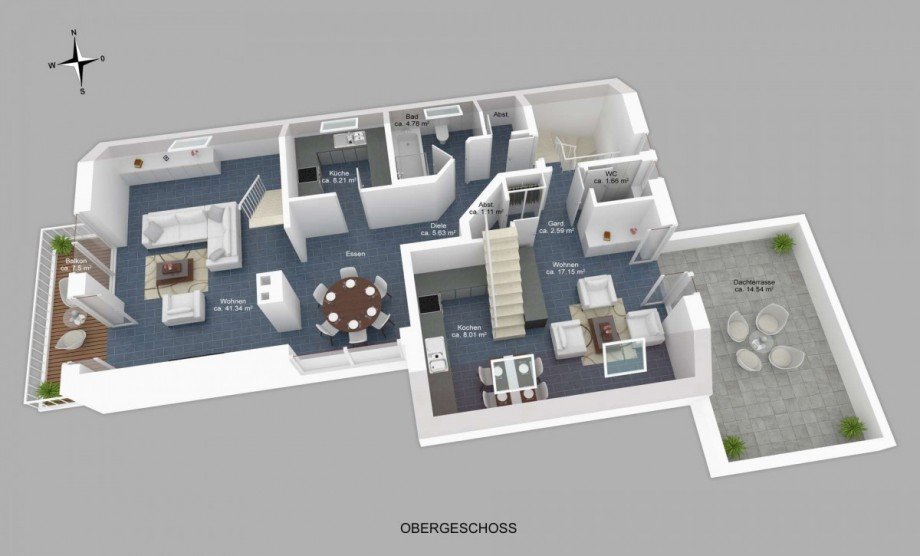 Grundriss 1. OG Mehrfamilienhaus Sendenhorst